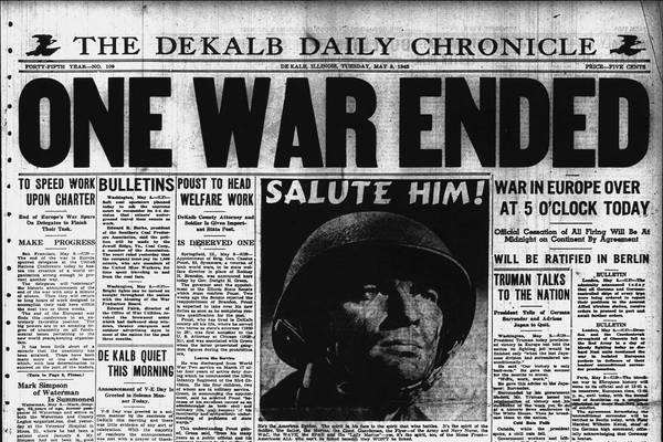 Historical covers for May 8: V-E Day in Europe ends World War I