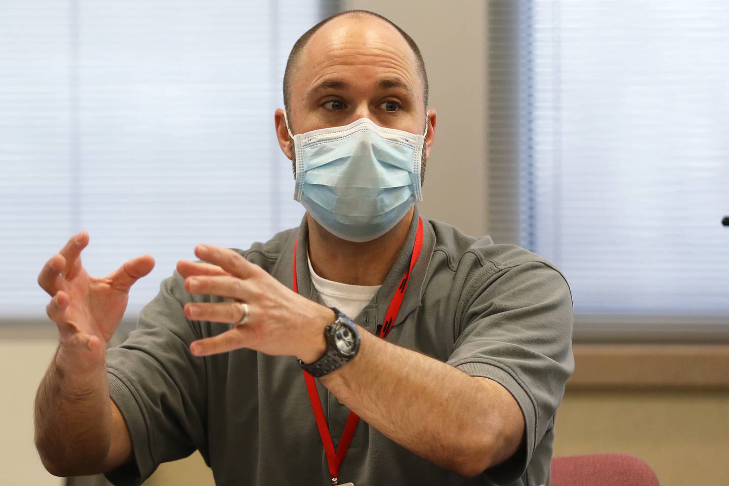 Valley Hi administrator Tom Annarella discusses the COVID-19 pandemic and its affect on the facility during a McHenry County Public Health & Community Services meeting on Thursday, Jan. 7, 2021 in Woodstock.