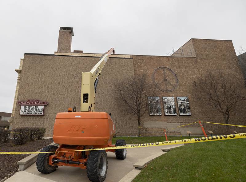 A forgotten drainage pipe in Peace Park was damaging a wall at The Dixon: Historic Theatre. That issue has since been resolved.