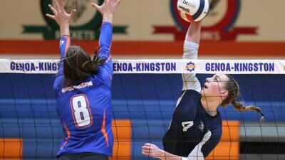 Photos: Genoa-Kingston, IC Catholic Prep volleyball meet in Class 2A Sectional semifinal