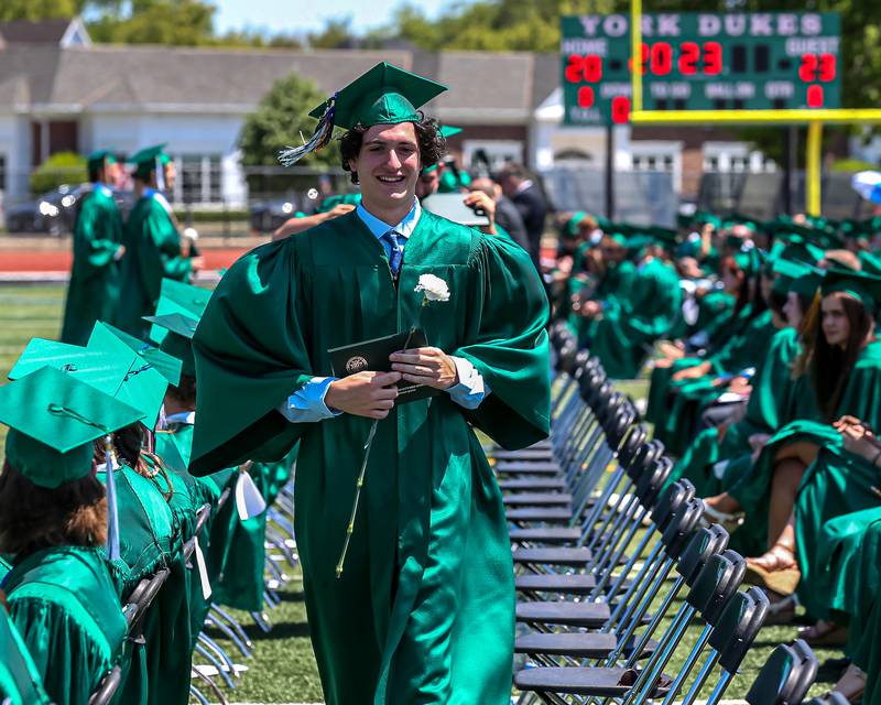 Graduates receive their diplomas at the York High School Graduation Ceremony. May 21, 2023.