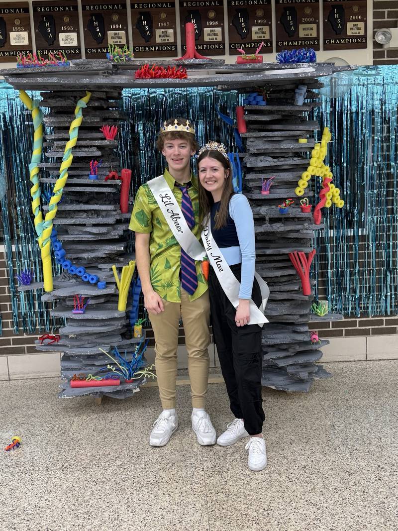 La Salle-Peru High School seniors Jordan Whaley and Devin Zborowski were crowned Daisy Mae and Lil Abner at the school’s Sadie Hawkins dance this past weekend. The theme of the dance was “Under the Sea.”