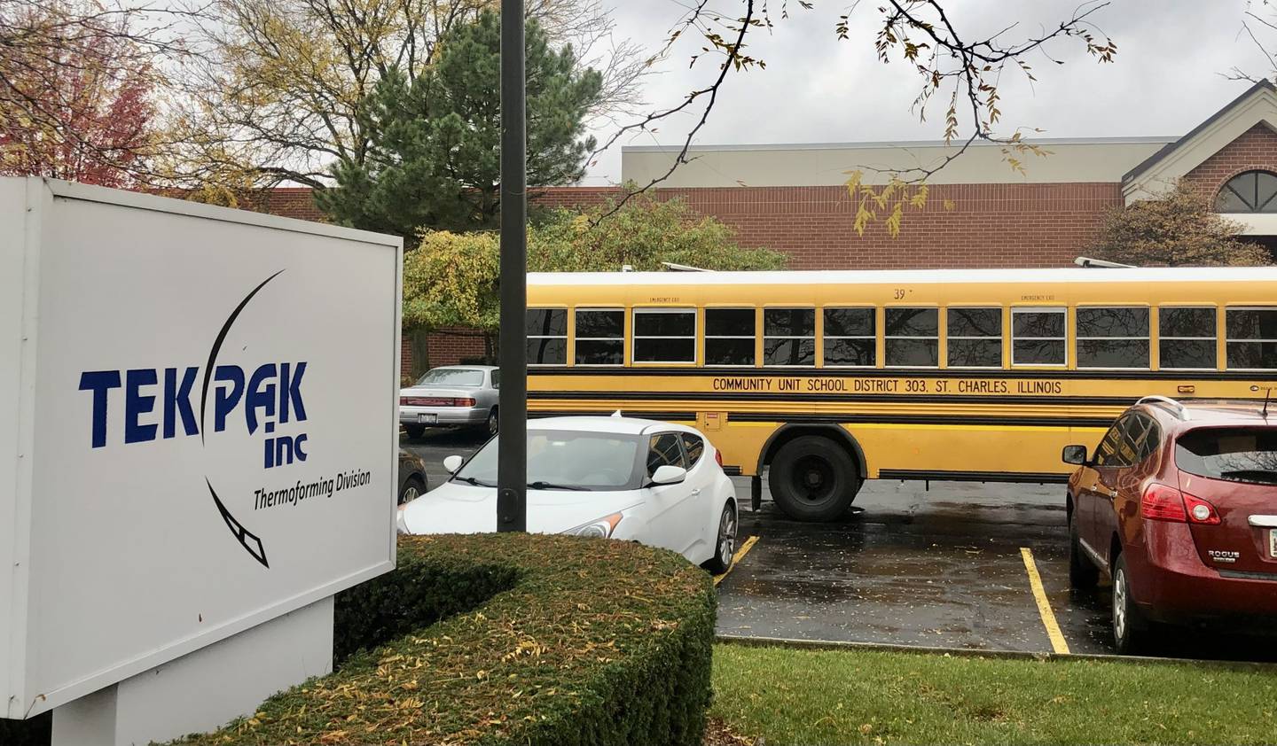 School District 303 students from St. Charles North High School, East High School, and Compass academy toured Tek Pak Inc. in St. Charles as part of an industrial sector tour for Manufacturing Month on Oct. 20, 2023.