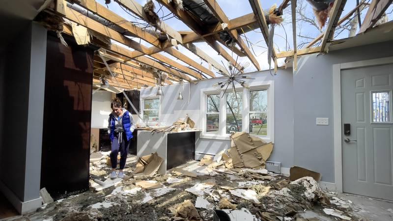 ‘Happy to be alive:’ Reality, relief following Aroma Township tornado