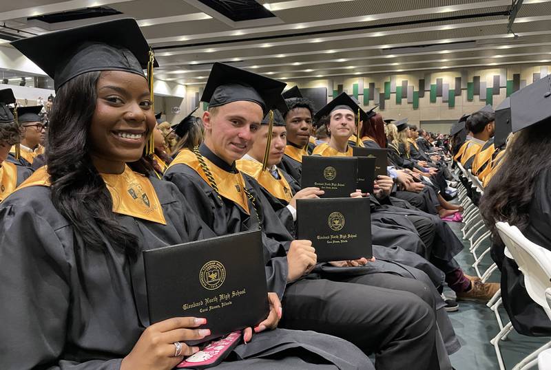 Glenbard North High School held its graduation ceremony on Monday, May 19, 2025 at the College of DuPage in Glen Ellyn.