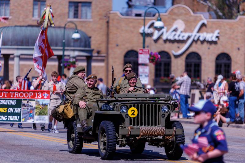 Old Army Jeep at the Memorial Day parade on Monday, May25,2026 in St. Charles.
