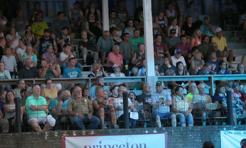 Country Music fans attend the Josh Turner and Sara Evans concert on Thursday, Aug. 24, 2023 at the Bureau County Fair in Princeton.
