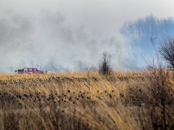Photos: Wild fire at Green River State Wildlife Area in Harmon