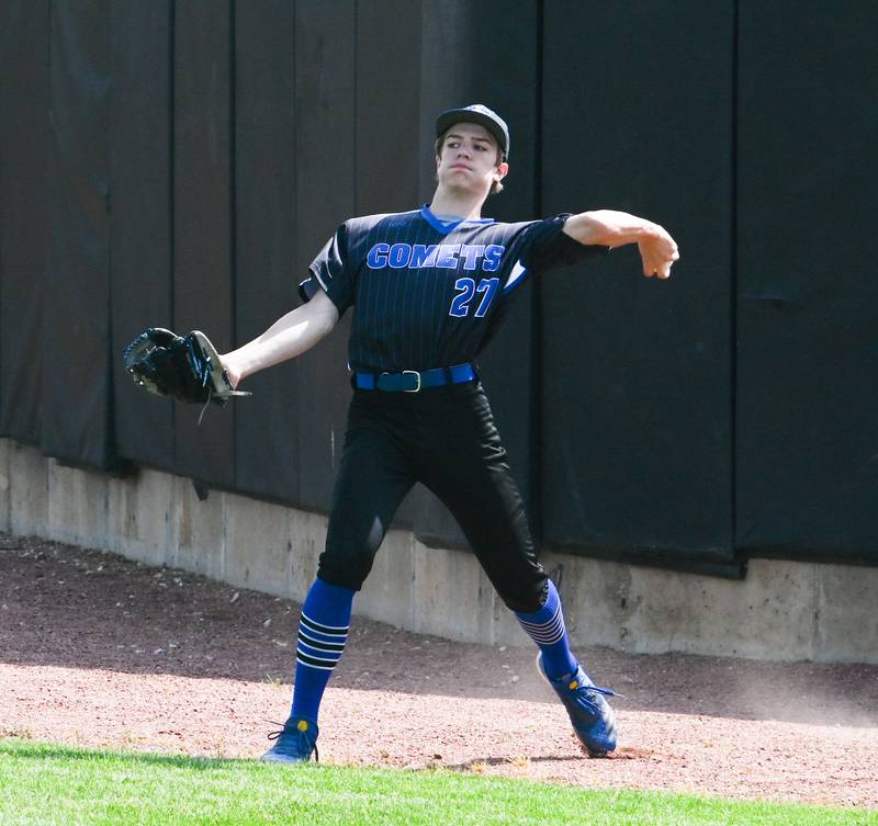 Newman's Brendan Tunink makes a play at the wall during Monday's supersectional against Marquette.