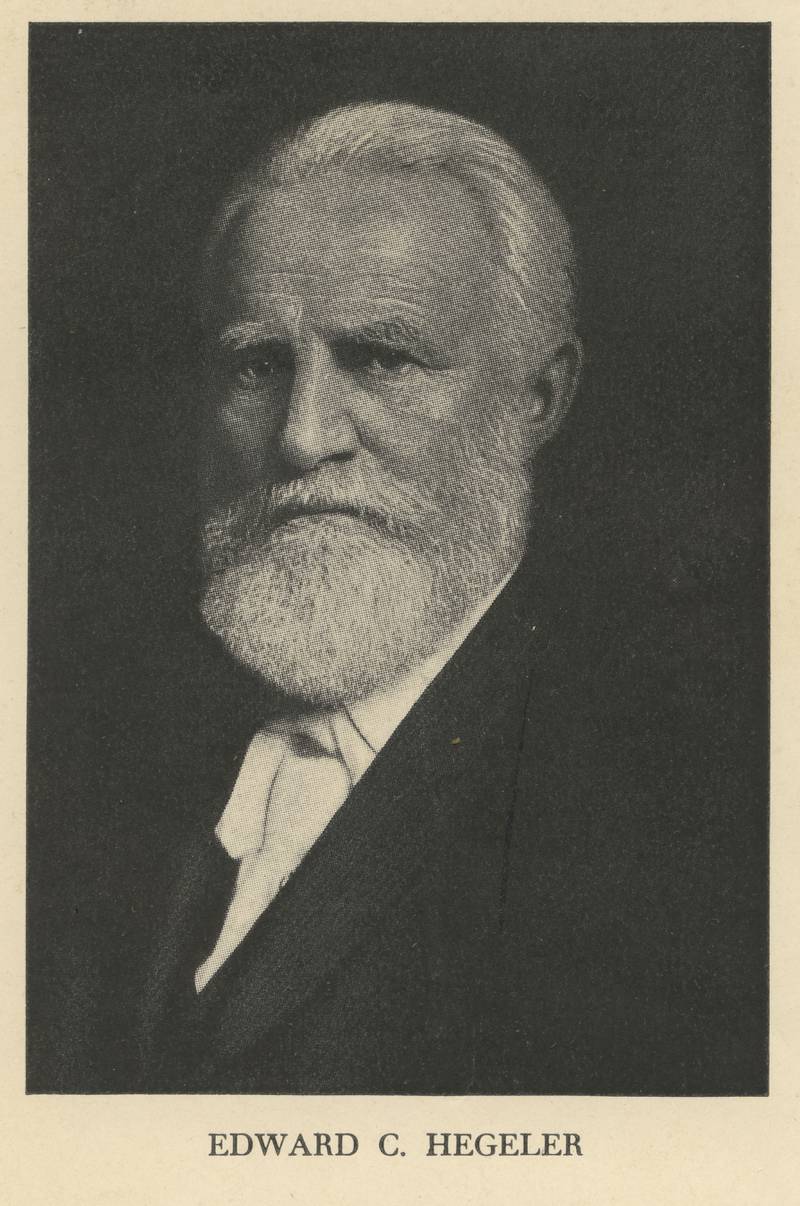 Edward C Hegeler will be inducted to the Mining Hall of Fame