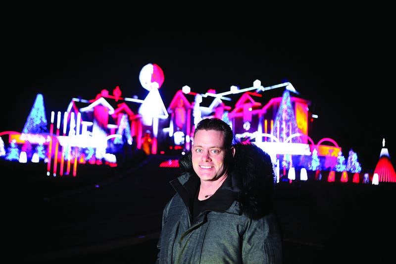 Brian Larsen and his family won ABC-TV’s “The Great Christmas Light Fight” in 2013.