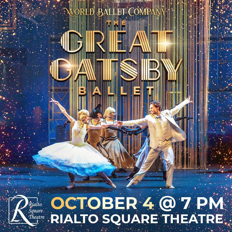 World Ballet Company will present “The Great Gatsby” Saturday, Oct. 4 at Rialto Square Theatre in downtown Joliet.