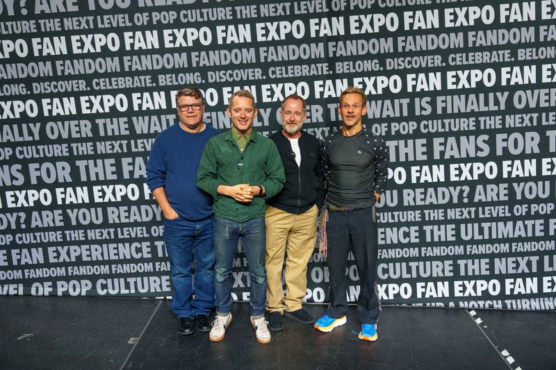 Sean Astin, Billy Boyd, Dominic Monaghan and Elijah Wood will reunite with fans for "An Evening with the Hobbits: In Celebration of 25 Years," a celebration tour at FAN EXPO Chicago at the Donald E. Stephens Convention Center in Rosemont Saturday, Aug. 15, 2026.