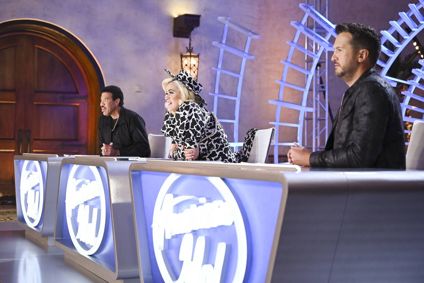 American Idol judges Lionel Richie, Katy Perry and Luke Bryan (from left to right) are seen on the show's season premiere on Sunday, Feb. 14, 2021.