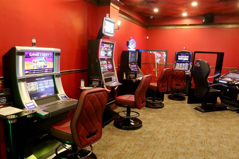 Video gaming machines are seen at Lucky Penny's on Thursday, Jan. 21, 2021 in Cary.  Gambling machines such as these are back up and running again after being shut down due to COVID-19 mitigations.