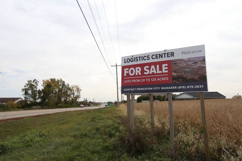 This location is part of 134 acres owned by the City of Princeton and will be the new home of Ollie's Bargain Discount Inc. on Friday, Oct. 14, 2022 in Princeton. The center, will be located in Princeton's industrial park north of Interstate 80 adjacent to Super 8 Motel and Compeer Financial on the West side of Illinois Route 26. The 600,000 square foot building is expected to open in 2024 and employ over 250 jobs.