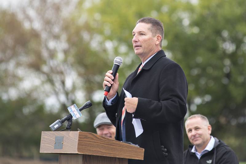 Brett Nicklaus, owner of Trinity Financial, bought the naming rights to the center. Nicklaus is a long time Dixon sports supporter, serving as girls basketball coach at the high school for a period of time.
