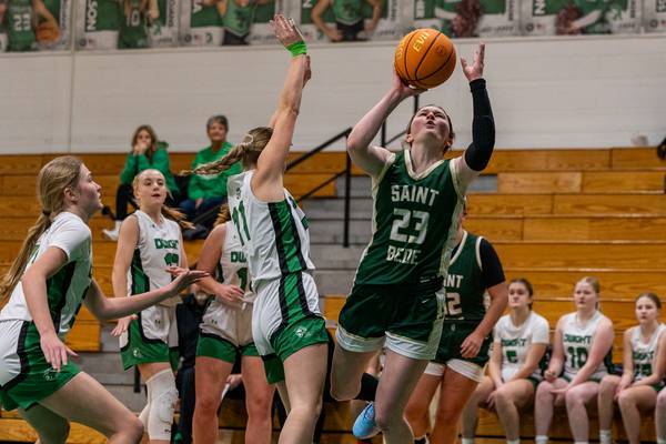 Photos: St. Bede girls basketball defeated Dwight in the Tri County Conference Tournament semifinals