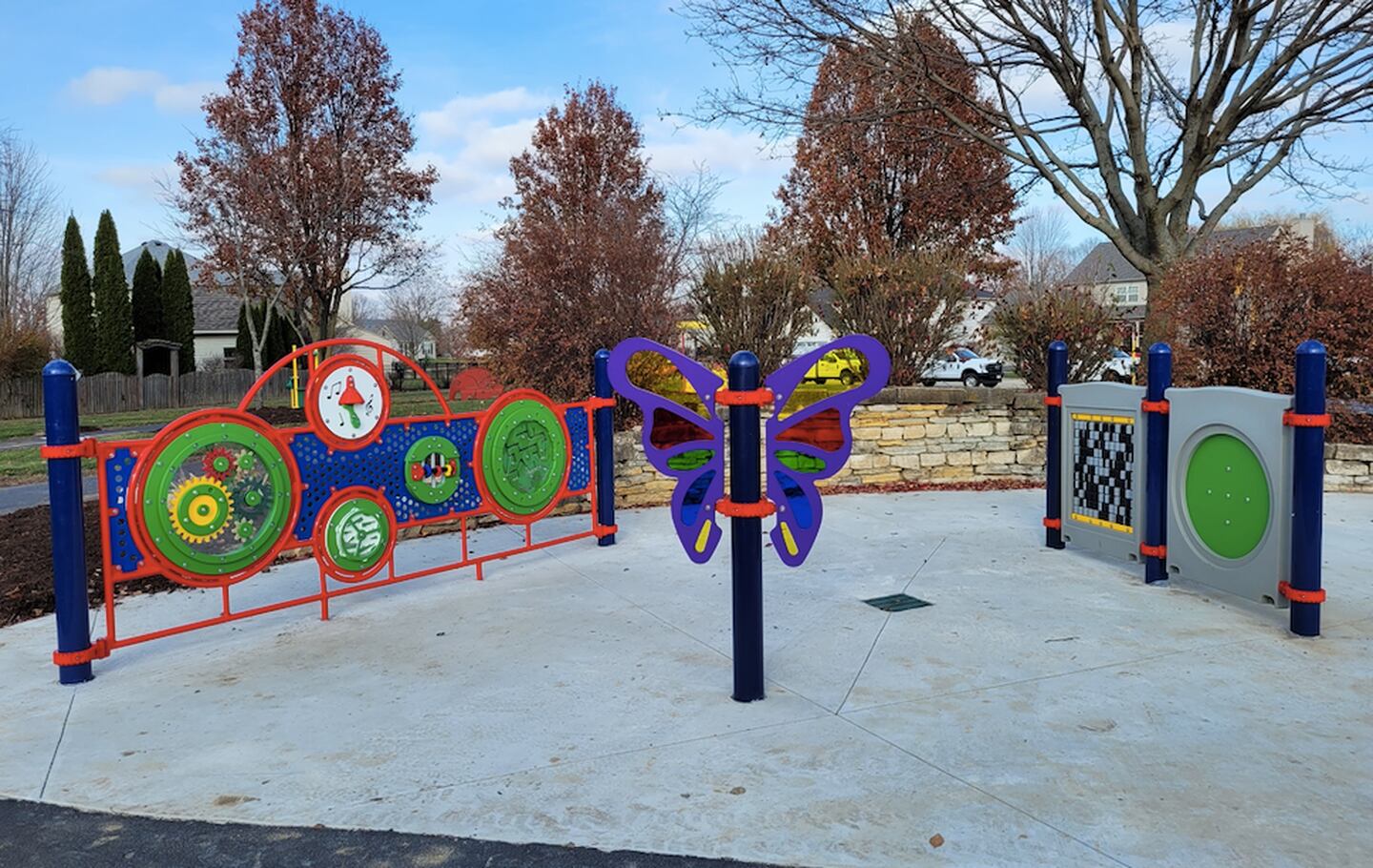 Rice Park in Yorkville has re-opened with all new playground designs, including an all-inclusive, ground-level sensory play area.