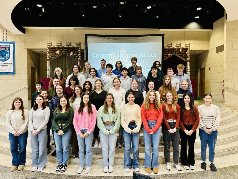 The Minooka Community High School Illinois State Scholars for the 2025-2026 school year.