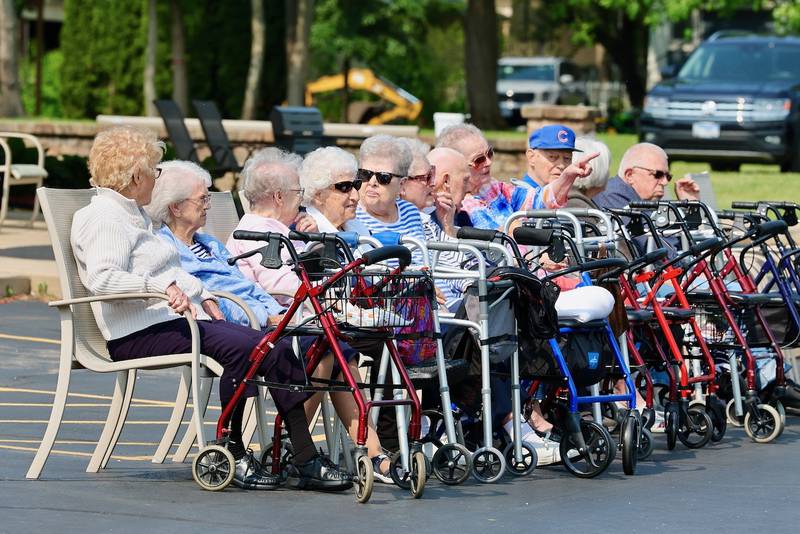 Residents of Greenfield Retirement Home in Princeton were entertained by the Paws on Park Avenue parade on Saturday, May 31.