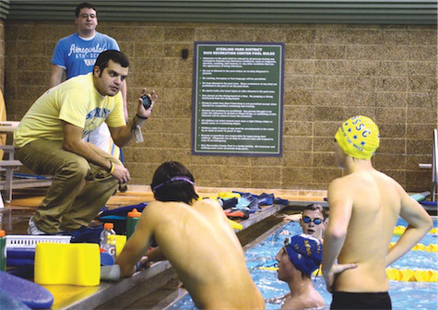 Kyle Ruiz has coached the boys swim team at Sterling High School since 2011, taking over for Bob Ptak, who coached there from 1972-2011.