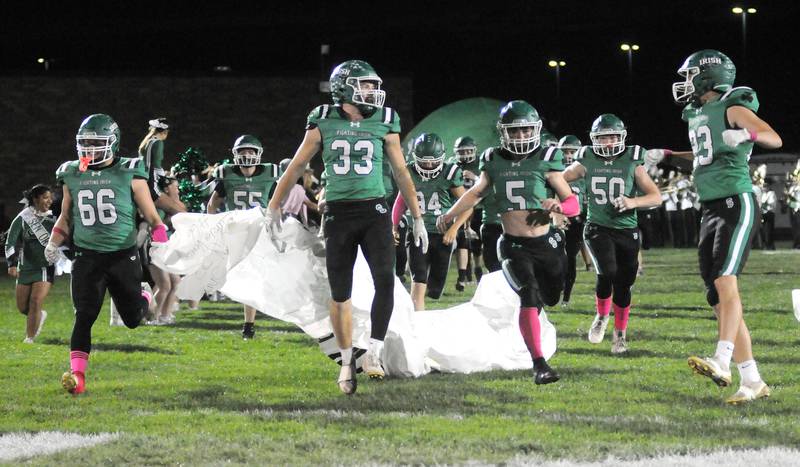 The Seneca Fighting Irish take the field Friday, Oct. 17, 2025 at Seneca High School.