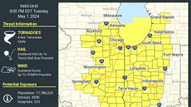 Northern Illinois under tornado watch Tuesday afternoon, evening