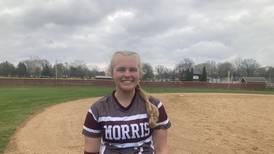 Mylie Hughes shines in circle with 12 strikeouts, offense scores in spurts as Morris downs Streator 