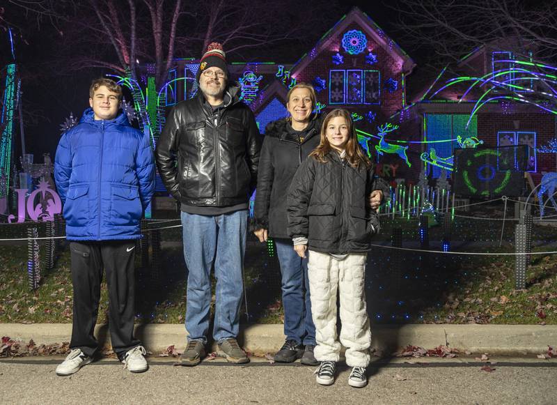 The Foy family decorates their home for Christmas every year with different light displays that sync with music on an FM radio channel. This year they will be featured on ABC's The Great Christmas Light Fight for their display on 969 Ekman Drive in Batavia.