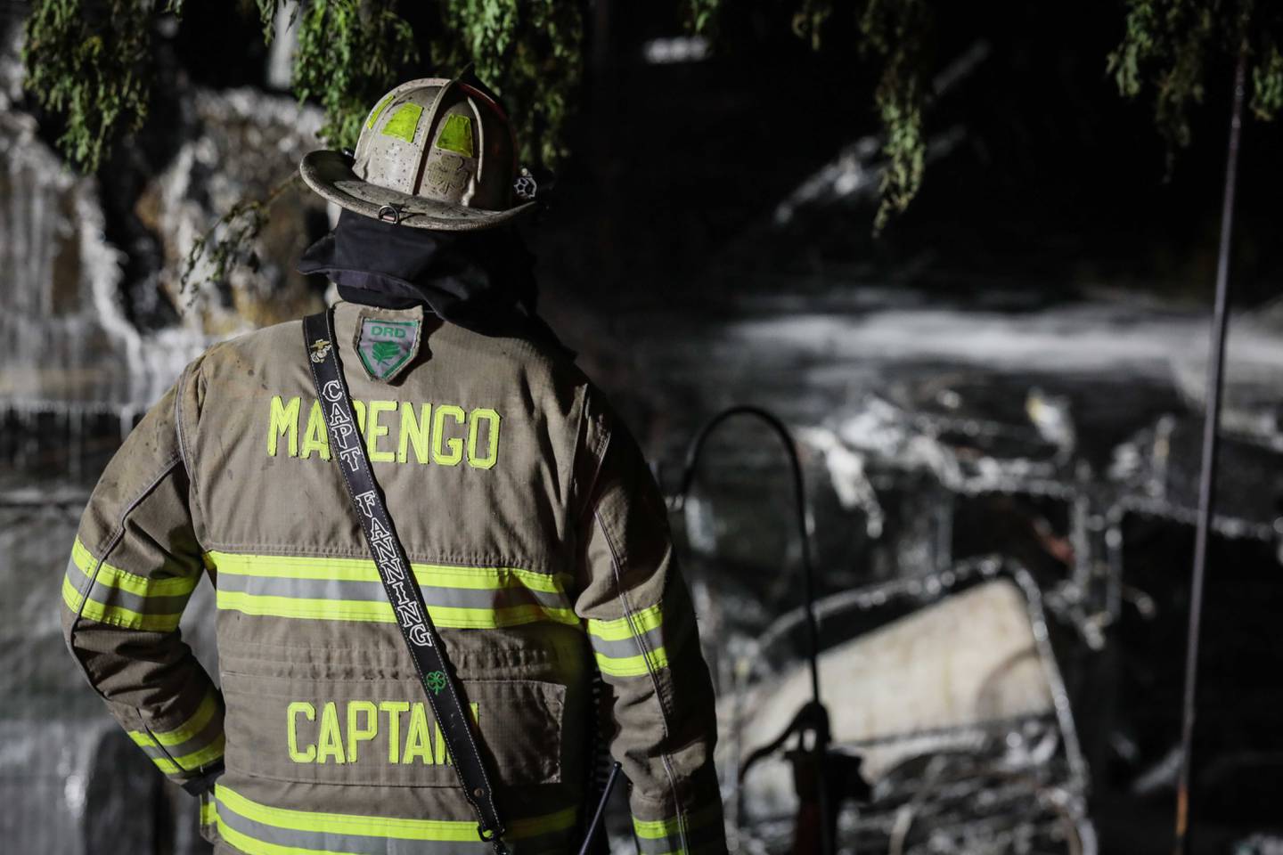 Nobody was injured following a Wednesday night fire at Lehman's Lakeside RV Resort near Marengo.