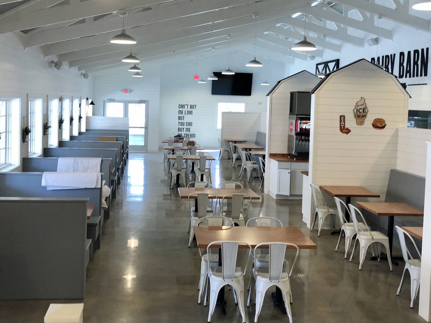 View of Dairy Barn's indoor seating from stage. (David Petesch - @davidpetesch)