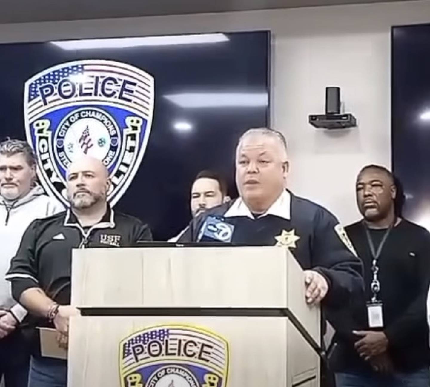 Joliet Police Chief Bill Evans addresses the media regarding the investigation into the shooting deaths of 36-year-old woman and a 4-year-old boy on Sunday, Jan. 23, 2026.