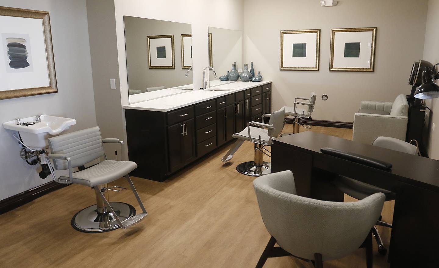 A salon in the new Cedarhurst assisted living center on Thursday, Aug. 4, 2022. The center at 10511 Route 14, in Woodstock, is scheduled to opening later this month.