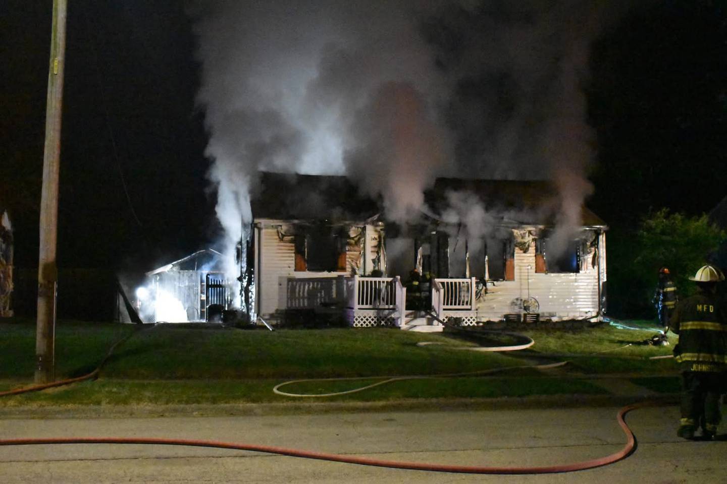Fire destroyed a Morrison home early Saturday morning.