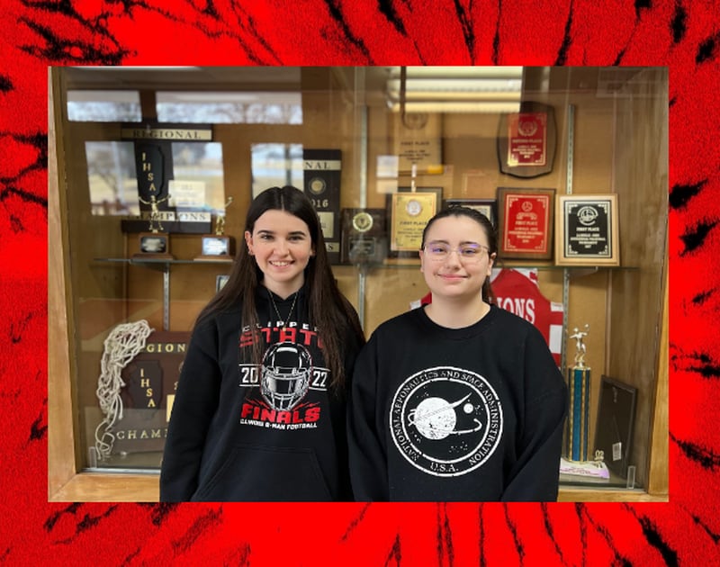 La Moille High School Seniors Brooke Lovgren and Raven McSherry have both earned the GPA and SAT criteria to qualify as an Illinois State Scholar.