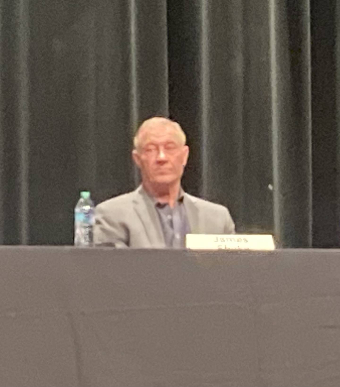 Lockport Township High School District 205 Board of Education candidate James Shake speaks at the LTHS 205 Foundation Candidate Forum on Tuesday, March 4, 2025.