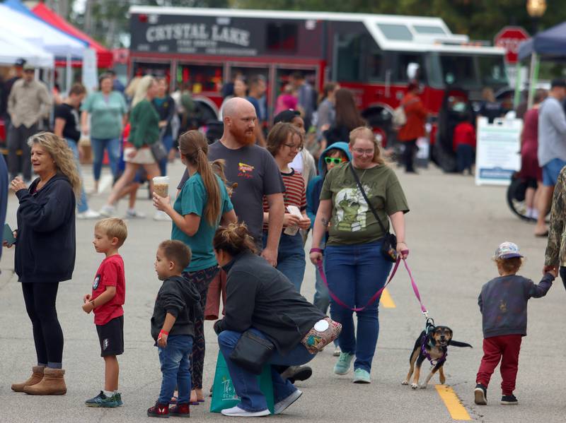 Crowds gather during the Johnny Appleseed Festival in downtown Crystal Lake on Saturday Sept. 28, 2024, in Crystal Lake.