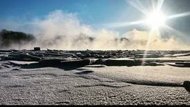 Officials monitor conditions as thick ice in Illinois, Kankakee rivers begins melting