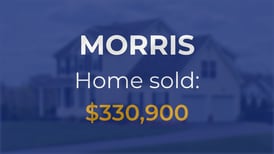 Sale closed in Morris: $330,900 for a single-family home