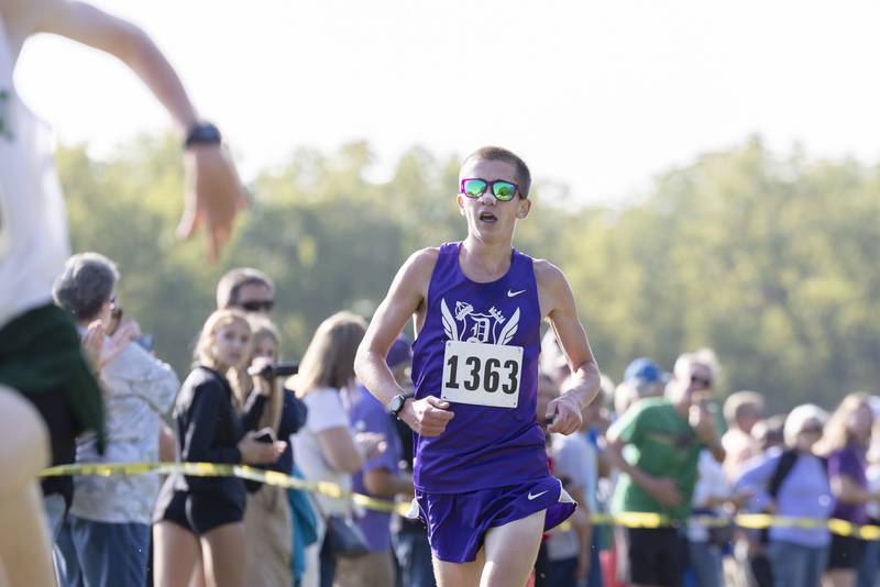 Dixon's Aaron Conderman finishes 7th Saturday, Sept. 23, 2023 during the Rock River Run in Sterling.