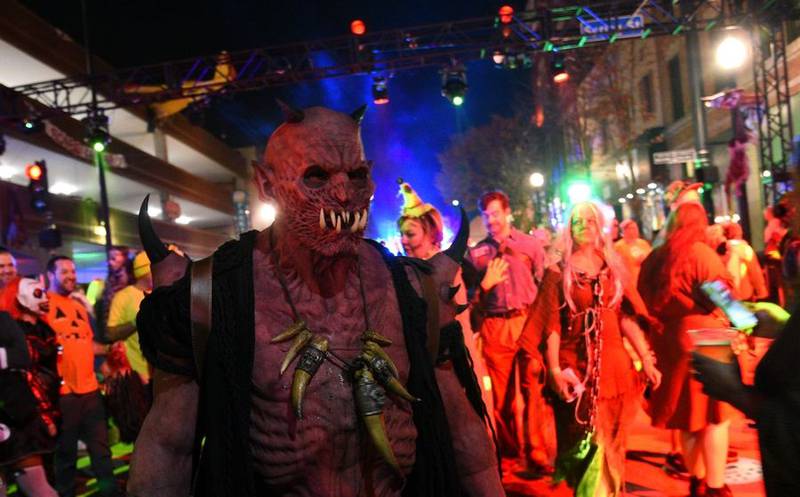 The streets were packed with all manner of creatures during Nightmare on Chicago Street in downtown Elgin Saturday.