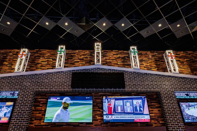 ESPN BET is among the spaces seen during during a “first-look” tour of the new Hollywood Casino Joliet, located at 1401 Gateway Blvd., Joliet, on July 11, 2025.