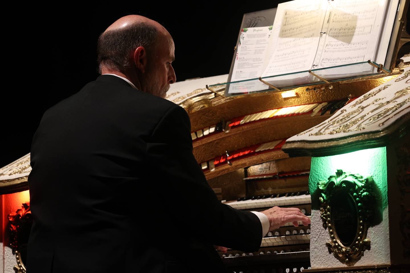 Rialto Organist Taylor Trimby performs at the A Very Rialto Christmas show on Monday, November 21st in Joliet.