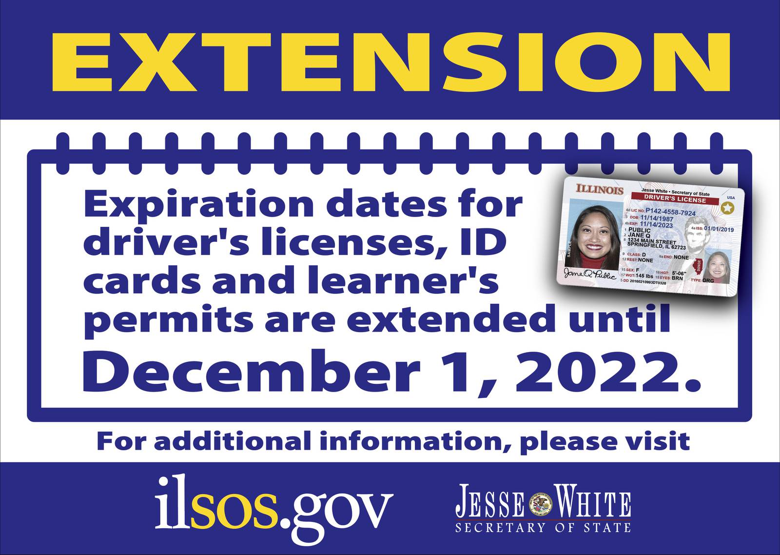 Driver’s license and ID card expiration dates extended Shaw Local