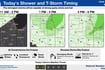 Scattered storms, gusty winds possible across northern Illinois Monday