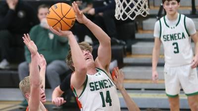 Seneca finishes strong to top R-B, Dwight upsets St. Bede in Tri-County quarters