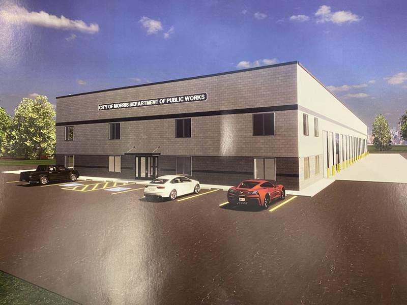 A render of the new public works facility, which will be finished in early 2025.