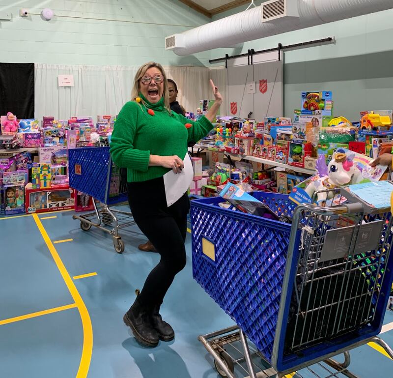 About 100 volunteers helped the Salvation Army of McHenry County distribute thousands of gifts to families on Dec. 17 and 18, 2024, in Crystal Lake.