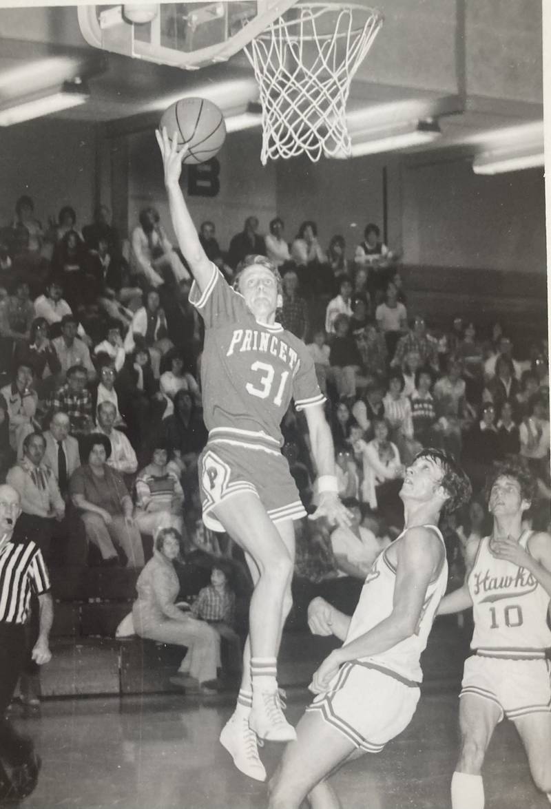 Princeton great John Rumley during the Turkey Tournament from the 1978-79 season against Oregon. Rumley scored 89 points in three games, the Tigers going 2-1.